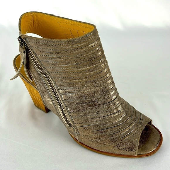 Paul Green Cayanne Peep Toe Metallic Bootie US Size 9 / UK Size 6.5 - Picture 8 of 14